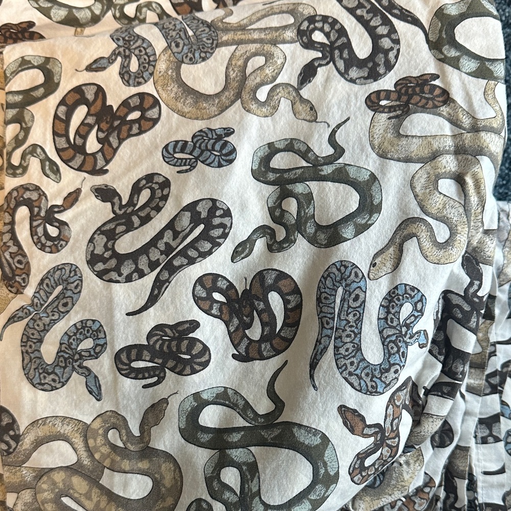 Snake Print Bedding Set
